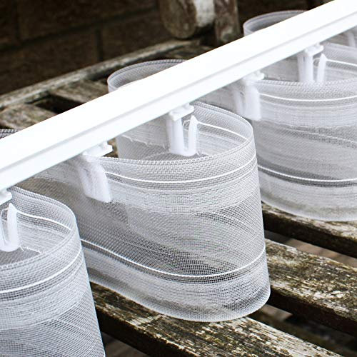 Roomserve Translucent Wave-Effect 3 deep Curtain Heading Tape for Wave tracks - 10 metres