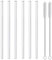 MIXIAO Pailles en verre réutilisables - Lot de 6 pailles droites (diamètre 10 mm)