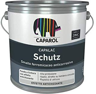 Caparol - capalac schutz - smalto ferromicaceo ad effetto antichizzante 2,5Lt - vari colori - 03-ferro-battuto-fine