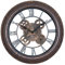 levandeo Wanduhr 30x30cm Zahnrad Schwarz Kupfer Shabby Chic Vintage Uhr Deko Industrial Wanddeko