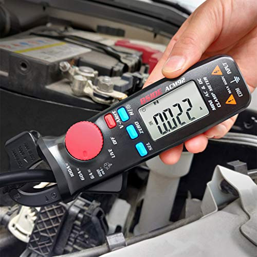 BSIDE DC Clamp Meter 6000 Counts Digital Multimeter Strom Durchgang Ohm Hz Live Check V-Alert Spannungsprüfer mit Back Clip