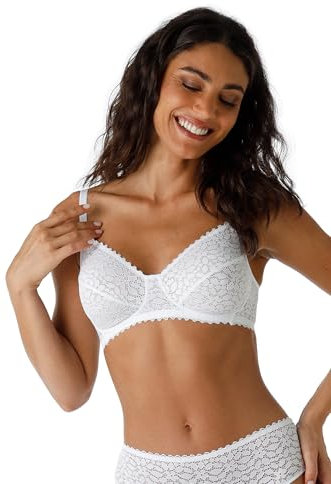 LOVABLE Value Elegance Women's Wirefree Bra, White, 34 / 3C