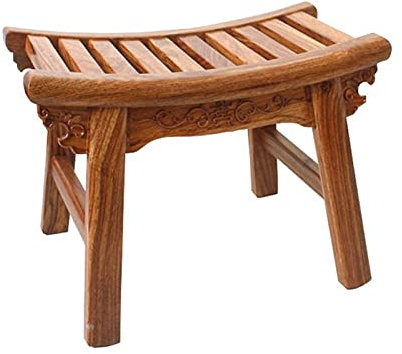 WL-ZZZ Holz Badewanne/Duschhocker für Badezimmer Gebogene rutschfeste badestuhl für ältere behinderte badewanne Sitz multifunktionspedalhocker geeignet für Indoor/Outdoor