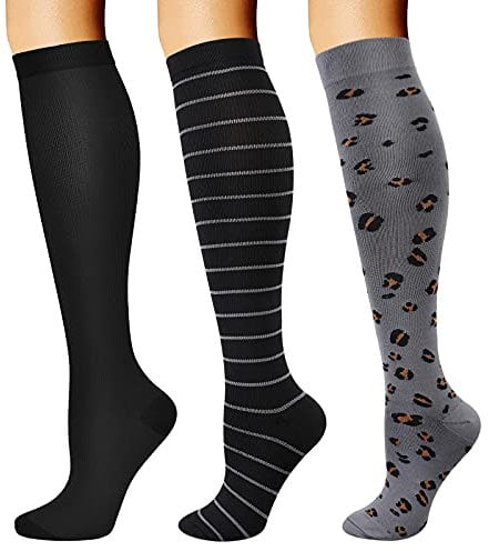 DRESHOW Kompressionsstrümpfe für Damen & Herren, Kompressionssocken für Sport Laufen Flugreisen Radfahren