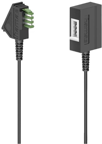 Hama Telefon (analog) Verlängerungskabel [1x TAE-U-Stecker - 1x TAE-U-Buchse] 3m Schwarz