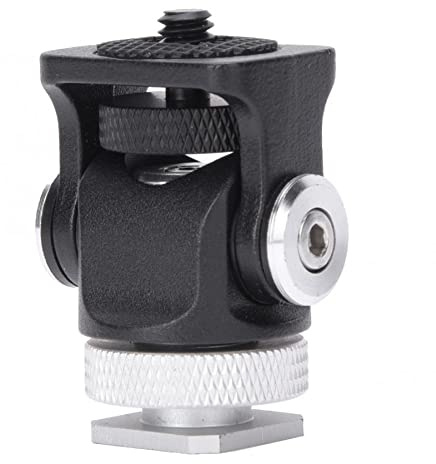 Kamerazubehör Fotografie Mini Blitzschuh Montage Monitor Blitz Mikrofonhalter Halterung mit 1/4 Zoll Schraube und Halterung
