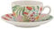 Maxwell & Williams II0195 Native Blooms Espressotasse mit Untertasse aus Porzellan, Mehrfarbig, 100 ml