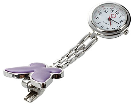 ARMED Montre Infirmiere Mouvement a Quartz Papillon Attache Epingle