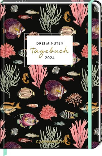 Großer Wochenkalender: 3 Minuten Tagebuch 2024 - Fische (I love my Ocean)
