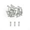 20Pcs Bike Brake Cable Caps,Cable Caps for Bike Shift,Bike Cable End Caps Cable Crimps Cable Ferrules,Aluminum Alloy Brake End Cover Cable Tips Crimps for Mountain Bicycle Road Bike(Silver)