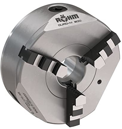 Röhm 3-Backenfutter DURO-M-200/3 KK5 Stahl, 3 Backen, Durchgang 55mm, max. Drehzahl 4000 U/min, Spannkraft 55kN, Aufnahme Kurzkegel 5 - Präzises Drehfutter für konventionelle Drehmaschinen