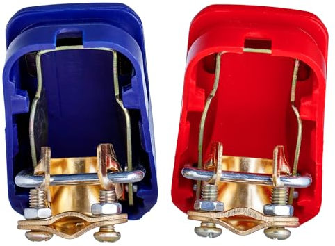 YoiYee Quick Release Battery Terminals - 12V Universal Car & RV Battery Clamps with Quick Disconnect (2pcs)