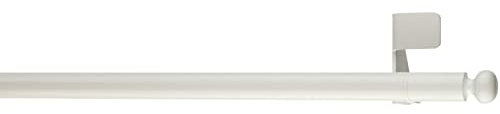 Home4You Klemmstange Gardinenstange Teleskopstange | Metall | Weiß | Ausziehbar | 45-75 cm