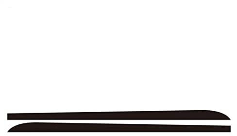 ANTWAX Heckspoiler Kofferraumspoiler Seitenschweller Schwellerstreifen Körper Aufkleber Aufkleber Für BMW F02 G30 E90 E92 E93 F20 F21 F30 F31 F32 F33 F34 F15 F10 F11 (Farbe : Schwarz)
