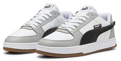 PUMA Unisex Caven 2.0 VTG Sneaker, White Black-Smokey Gray, 38.5 EU