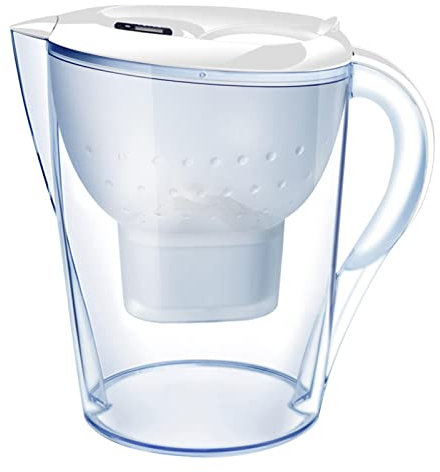 3.5 Litres Compact Fridge Water Filter Jug, Slim Fridge Fit Jug, Includes 1 Filter Cartridge Reduce Lime, Chlorine Heavy Metals,B