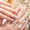DANNI & TONI Set di 28 adesivi in gel semi-indurito per unghie, effetto sfumato sfumato, morbidi e autoadesivi, di qualità professionale, per manicure (riflesso blushing)