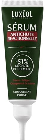 LUXÉOL - Sérum Cheveux Antichute Réactionnelle - Stress, Fatigue, Changement De Saison - Chute de Cheveux - Sans Rinçage - 97% D'Ingrédients D'Origine Naturelle - Fabriqué En France - 50 ml