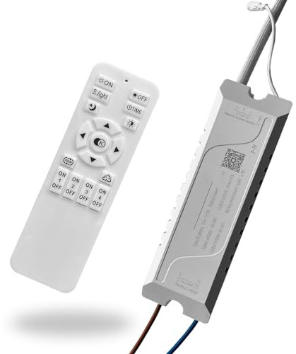 ZTWLEED Trasformatore LED Dimmerabile 37-42W Con Telecomando 2.4G - Alimentatore Driver Senza Sfarfallio e Rumore
