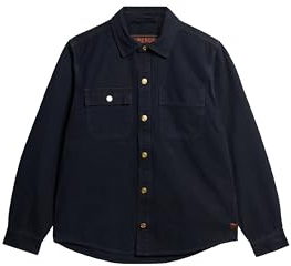 Superdry Herren Surplus Canvas-Hemdjacke Finster Marineblau XXL