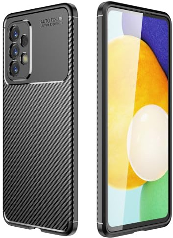 Hülle Kompatibel mit Samsung Galaxy A53 | Handyhülle Silikon Back Cover Case für Galaxy A53 TPU Bumper | Schwarz
