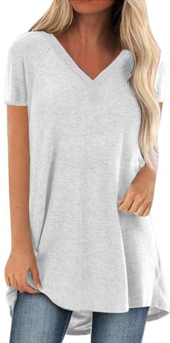 Generico Crop Top Donna Maniche Lunghe Sport T Shirt Donna Rosa Chiaro Crop Top Donna Elegante Corsetto Top Donna Elegante Pizzo Bianca Magliette Maniche Corte Donna Cotone Nere
