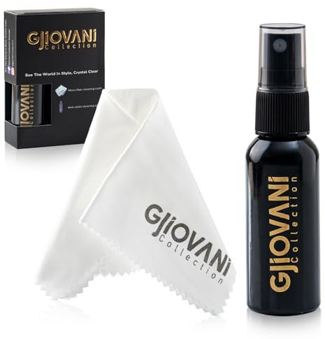 Mevsim Store Brillen-Reinigungs-Spray Set - Reinigungsset für Brillen - Tragbares Brille-Spray - Brillenputztücher Inhalt zur schonenden 30 ml (1er Pack)