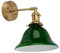 Wandleuchte Innen Wandlampe Nordische Wandleuchte aus reinem Kupfer, Retro-Wandleuchte mit grünem Glaslampenschirm, angepasste E27-Wandleuchten for Schlafzimmer, Wohnzimmer, Flur Wandbeleuchtung Flurl