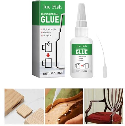 Rtyweth Oily Glue Jue Fish Glue,Welding High Strength Oily Glue,Jue Fish Multifunctional Glue,Universal Super Glue Gel,Instant Bonding Oily Glue for Metal, Wood, Ceramics,Leather, Glass