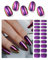 Wahrshei Nagelfolien | Chrome Purple UV Gel Nagelfolie | Nagelfolie Selbstklebend | Gel Nail Stickers, Gellack Wraps für Nagel