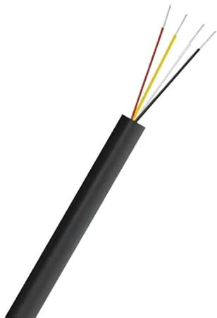 Wire and cable 10/20M 12V Car Automotive Cable 2/3/4/5/6/7/8 Core Flexible Electrical Speaker Audio Wire UL2464 USB LED Strip Extension Cable Twisted pair shielded cable(4 Core-Black,20M_22 AWG)