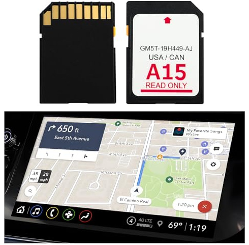 A15 Compatible with Lincoln Ford Navigation SD Card,Latest Version Sync 2 System SD Card of GPS Navigator for Car OEM GM5T-19H449-AJ,Car in-Dash Navigation GPS Units Map Card