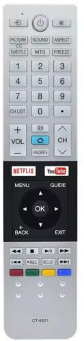 XINFUTE Telecomando originale CT-8521 adatto per Toshiba Smart TV F40L3400 50L3400 CT-8516