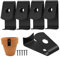 Kisangel 5pièces Mural Pour Pots De Fleurs Métal De Pour Suspendre Pots Terre Cuite Fixation Murale Avec Vis Pour Maximiser Espace Vertical