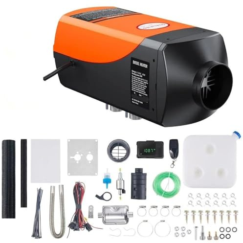 SLAHAJ Chauffage Diesel 12 V 2 KW Camping Chauffage de Camping Parking Consommation 0,12-0,26 l/h Réchauffeur d'air
