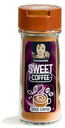Carmencita Sweet Coffee, Sin Gluten, 40 g | Especias Dulces para Café con Canela, Cardamomo y Jengibre, Latte, Capuchino y Bebidas Calientes