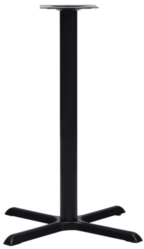 Mengtu bistro table leg, heavy-duty cast iron table leg set with pre-drilled mounting plate for stability, 76x76x107 cm, cast iron, suitable for household bistro tables and small dining tables