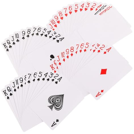 GETAJGHSD 2 Satz Selbstgemacht Blanko Spielkarten aus Papier für Thermotransferdruck Leere Sublimationskarten zum Selbstgestalten Glatte Oberfläche Kartenset für Kreative Kartenspiele
