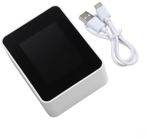 ZiStarlilife Monitor de calidad del aire 9 en 1 para Tuya, detector de CO2/PM2.5/PM10/formaldehído, con humedad de temperatura, pantalla TFT en tiempo real, calibración de una tecla para oficina en