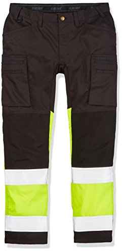 Blaklader 15511811 Hochsichtige Hose mit Stretch, Schwarz/Gelb, grootte D104
