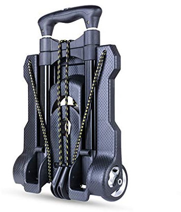 Carrello elevatore Portatile Pieghevole Leggero a Mano Pesante, Mano in Alluminio a 2 Ruote (Colore : Cart+Bag)