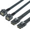 ipolex Internes Mini SAS HD SFF-8643 zu Mini SAS SFF-8087 Kabel, 0.8-Meter(2.6ft), faltbar, flexibel, 2-Pack