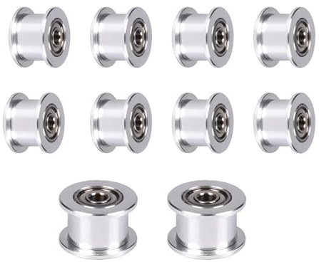 BZ 3D GT2 Umlenkrolle GT2 Idler Pulley 16 Zahnlos Bohrung 3mm Breite 6mm Zahnriemenscheibe 16 Toothless Bore 3mm für 3D-Drucker GT2 Zahnriemen 6mm Breite.(10 Stück)