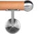 Buche leicht gedämpft Holzhandlauf Ø 42,4 mm Wandhandlauf 250 cm 3 Halter Kugel