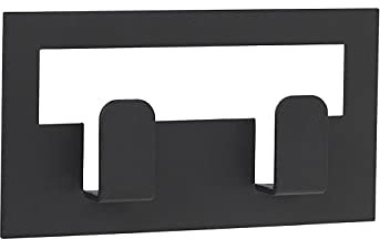 blomus Handtuchhaken VINDO Large, Handtuchhalter, Wandhaken, Stahl pulverbeschichtet, Black, 6 x 11 cm, 64179