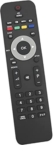 ALLIMITY 242254901833 RC4705 Sostituzione del Telecomando per Philips LCD TV 32PFL5403D/12 37PFL5403D/10 37PFL5603D/10 42PFL5403D/10 42PFL5403D/12 42PFL5603D/12 47PFL5603H/10 19PFL5403D/10