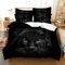 PONGLPKBB Bettwäsche 135x200 Schwarzer Panther, Mikrofaser Bettbezüge - 1 x Bettbezug mit Reißverschluss + 1 Kissenbezug 80x80 cm für Kinder Jungs Mädchen