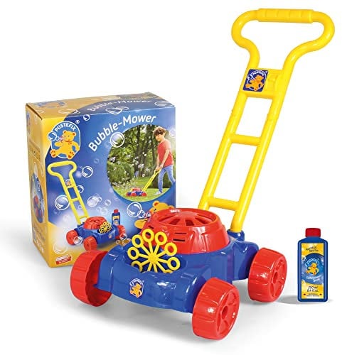 PUSTEFIX Bubble-Mower Rasenmäher I Seifenblasen Kinder Set I Bubble Spaß bei Kinderpartys & Geburtstagen