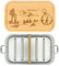 Thiger Brotdose zum Wandern - Edelstahl mit Fächern und Holzdeckel - Personalisiertes Geschenk - Lunchbox für Wanderer - Edelstahl Trinkflasche (1100 ml + 1 Trennwand)