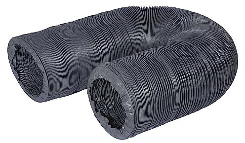 FDTDUCT Flexibler Kanal, Nicht isoliert, 20,3 cm, 7,6 m, Flex-Luftführung für HVAC-Belüftung, Wachstumszelte, Trockenräume, Küche (2,3-7,6 m)